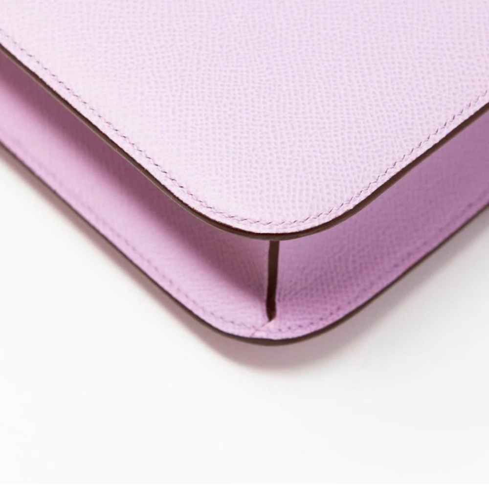HERMES MAUVE SYLVESTRE EPSOM CONSTANCE 24 - Picture 10 of 15